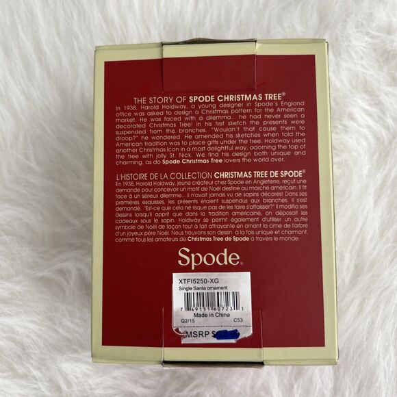 Spode Victorian Santa Christmas Tree Ornament In Original Box - Picture 3 of 14